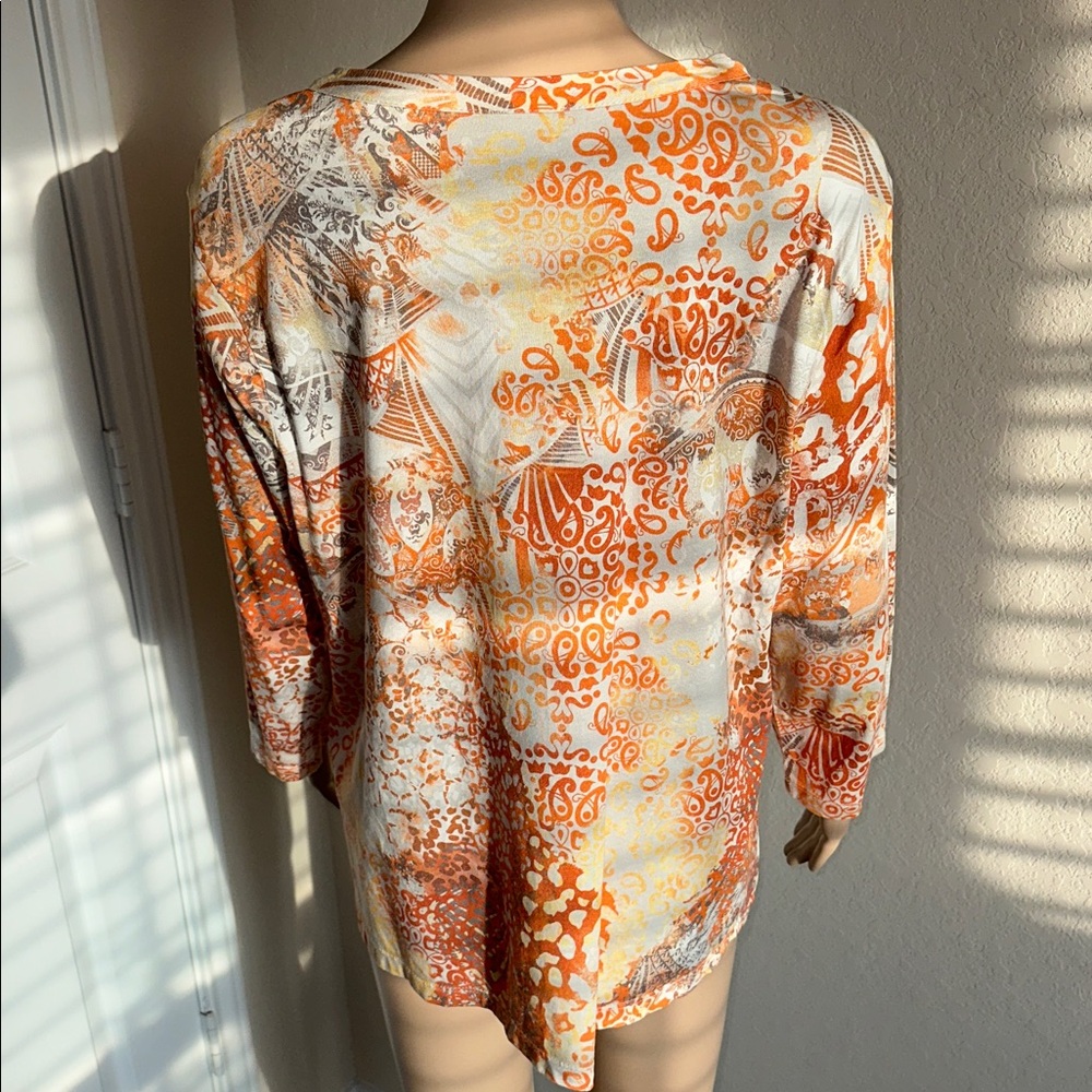 Chico's Multicolor Abstract Blouse - Picture 3 of 13